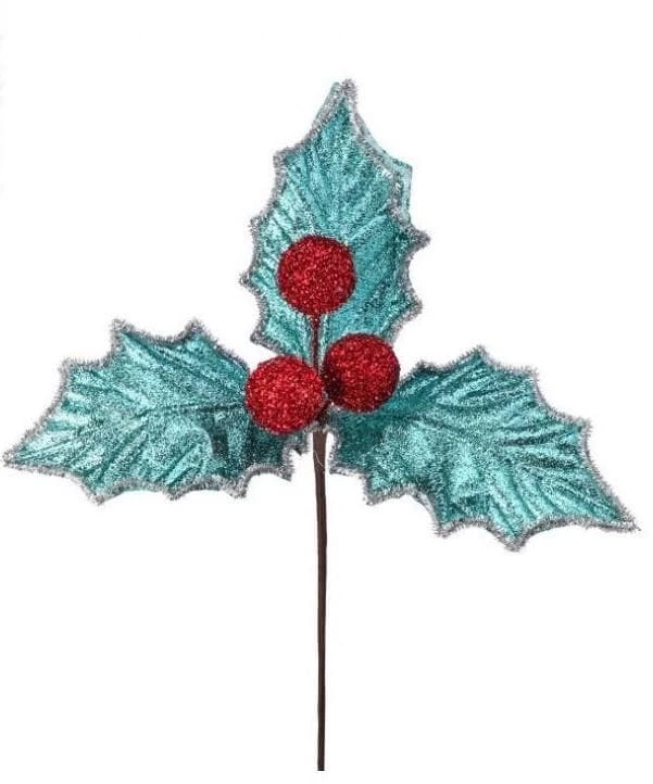 Outlet 𧨠The π Christmas Palace 14" BLUE & SILVER HOLLY BERRY PICK SET OF 12 Razzle Dazzle π 1 The Christmas Palace 14" BLUE & SILVER HOLLY BERRY PICK SET OF 12 Razzle Dazzle