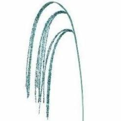 The Christmas Palace Stems & Picks 45" AQUA SEQUIN BEAD RAIN SPRAY SET OF 12