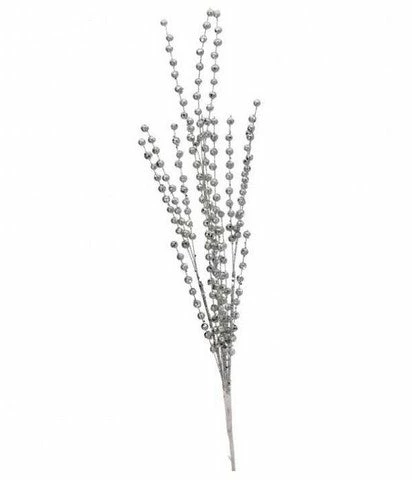 Brand new π The π Christmas Palace 33" SILVER GLITTER BALL SPRAY SET OF 12 π 1 The Christmas Palace 33" SILVER GLITTER BALL SPRAY SET OF 12