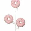 The Christmas Palace 24" DOUGHNUTS WITH SPRINKLES SPRAY SET OF 6 Stems & Picks