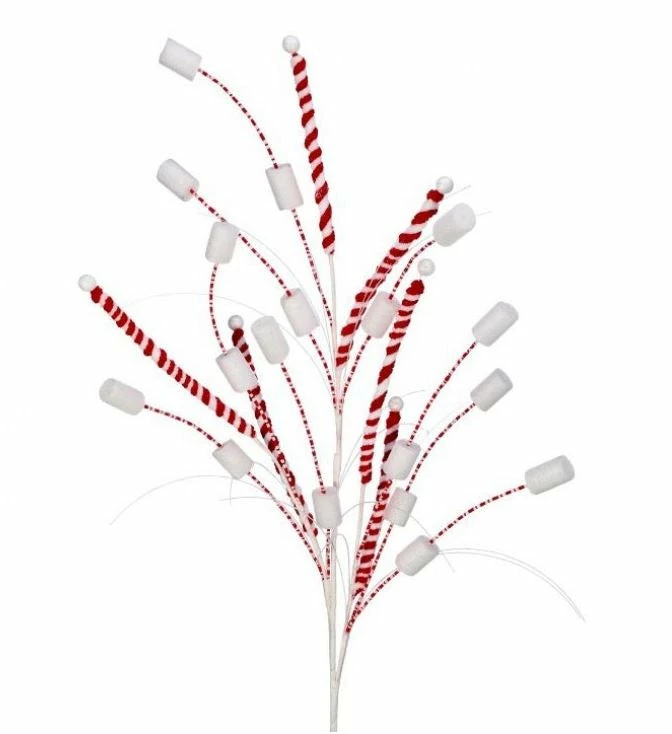 Best Sale π The π Christmas Palace 34" PEPPERMINT STICK MARSHMALLOW SPRAY SET OF 12 π 1 The Christmas Palace 34" PEPPERMINT STICK MARSHMALLOW SPRAY SET OF 12