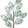 The Christmas Palace 30" AQUA METALLIC MAGNOLIA LEAF SPRAY SET OF 12