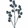 The Christmas Palace 23" MIDNIGHT BLUE BERRY SPRAY SET OF 6 All About The Blues