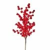 The Christmas Palace 28" RED MIXED BERRY CRABAPPLE SPRAY SET OF 6 Stems & Picks