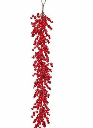 Promo π The π Christmas Palace Garlands 4 FT RED MIXED BERRY CRABAPPLE GARLAND π 1 The Christmas Palace Garlands 4 FT RED MIXED BERRY CRABAPPLE GARLAND
