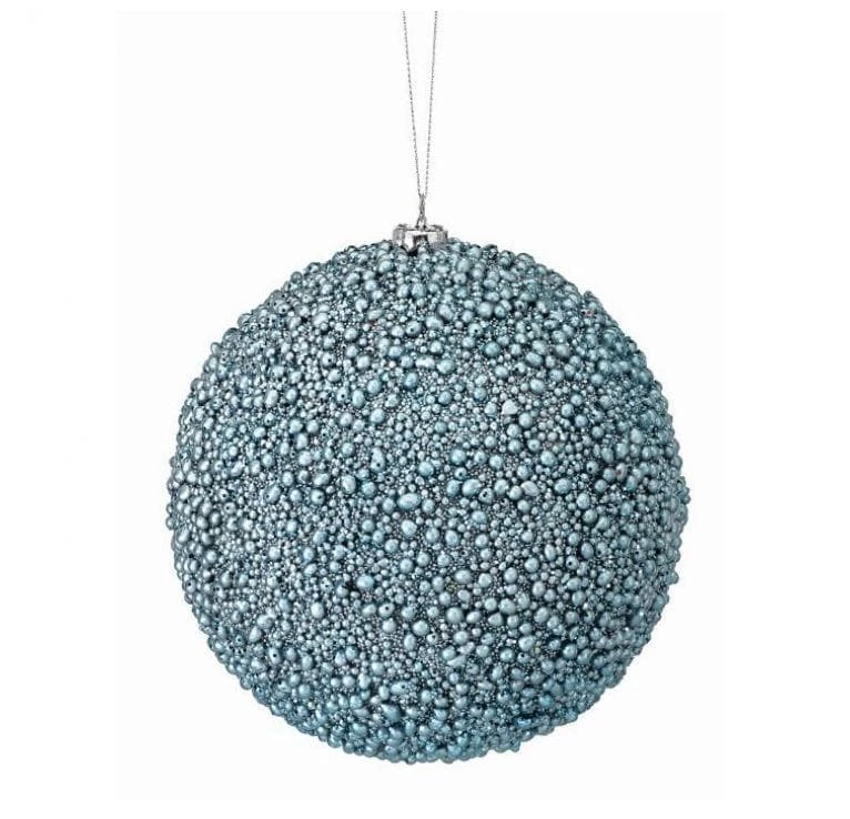 New π The π Christmas Palace All About The Blues 6" BLUE METALLIC MINI BEAD BALL ORNAMENT SET OF 6 β¨ 1 The Christmas Palace All About The Blues 6" BLUE METALLIC MINI BEAD BALL ORNAMENT SET OF 6