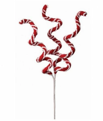 Best Sale π₯° The π Christmas Palace 27" π¬ CANDY CANE CURLY SWIRL SPRAY SET OF 6 Stems & Picks π 1 The Christmas Palace 27" CANDY CANE CURLY SWIRL SPRAY SET OF 6 Stems & Picks