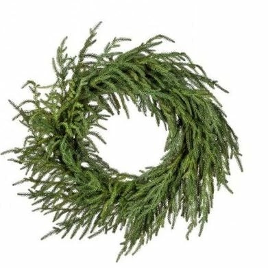 Best Pirce π The β Christmas Palace 24" GREEN NORFOLK PINE WREATH π₯° 1 The Christmas Palace 24" GREEN NORFOLK PINE WREATH