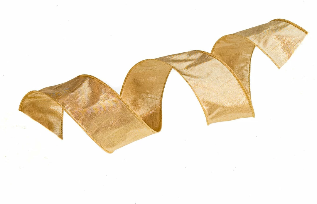 Budget π The π Christmas Palace Ribbon & Bows 2.5" X 10YD GOLD METALLIC DUPION RIBBON π 3 The Christmas Palace Ribbon & Bows 2.5" X 10YD GOLD METALLIC DUPION RIBBON