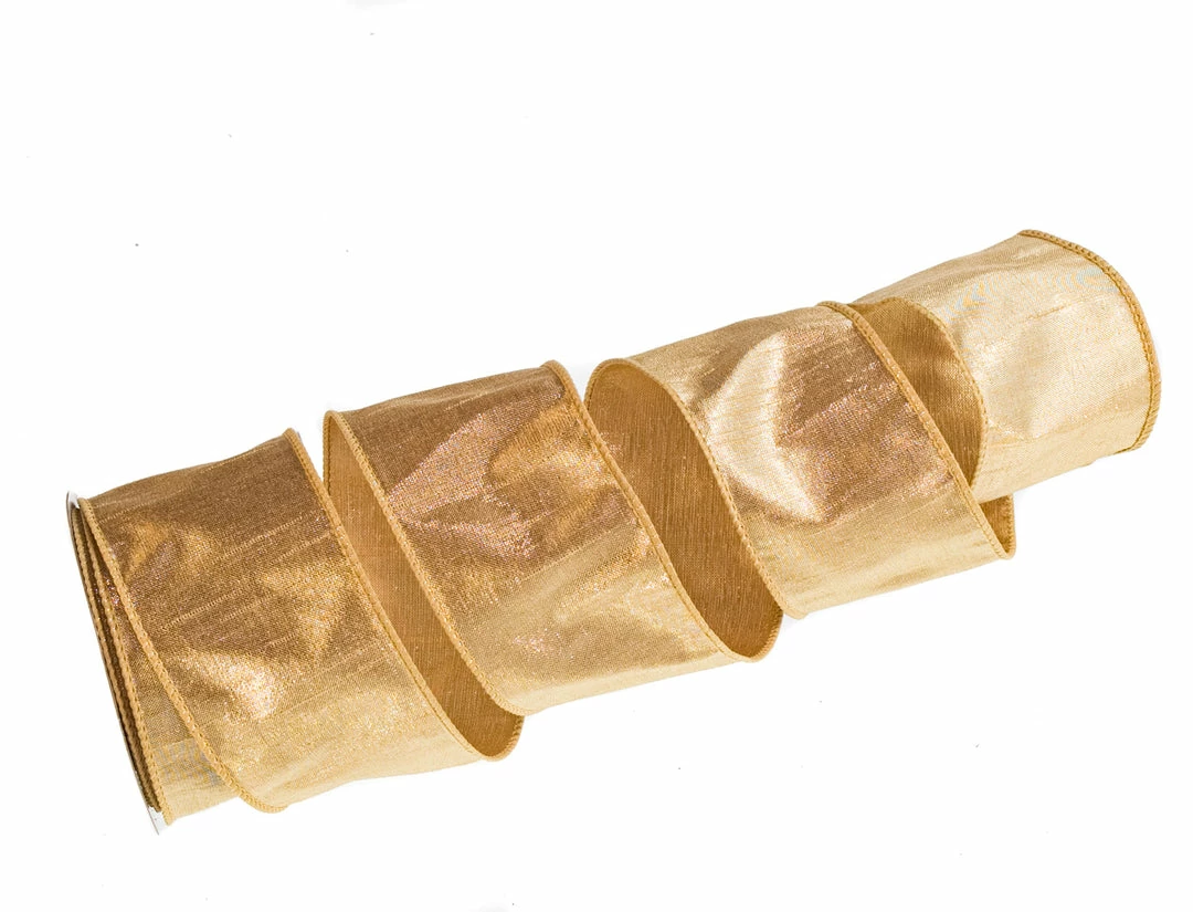 Budget π The π Christmas Palace Ribbon & Bows 2.5" X 10YD GOLD METALLIC DUPION RIBBON π 1 The Christmas Palace Ribbon & Bows 2.5" X 10YD GOLD METALLIC DUPION RIBBON