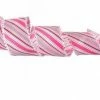 The Christmas Palace 4" X 10YD POM POM EDGED CANDY STRIPED RIBBON Ribbon & Bows