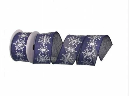 Deals β The π Christmas Palace 2.5" X 10YD SNOWFLAKES ON BLUE WIRED RIBBON π 1 The Christmas Palace 2.5" X 10YD SNOWFLAKES ON BLUE WIRED RIBBON