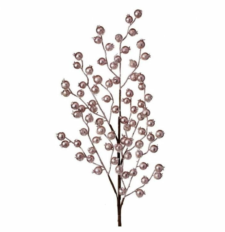 Discount π The π Christmas Palace 26" PINK METALLIC BERRY BRANCH SET OF 6 π 1 The Christmas Palace 26" PINK METALLIC BERRY BRANCH SET OF 6