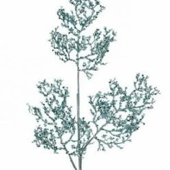 The Christmas Palace 28" AQUA CORAL SEQUIN GLITTER SPRAY SET OF 6