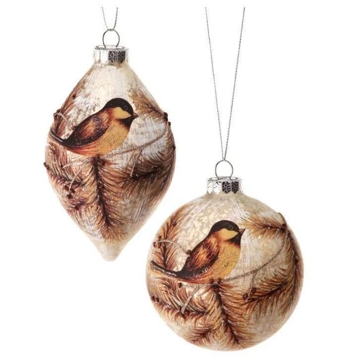 Buy π€© The β Christmas Palace 4-5" BROWN CHICKADEE BALL GLASS ORNAMENT ASSORTED SET OF 6 β¨ 1 The Christmas Palace 4-5" BROWN CHICKADEE BALL GLASS ORNAMENT ASSORTED SET OF 6