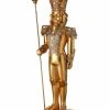 The Christmas Palace 6 FT GOLDEN NUTCRACKER WITH STAFF