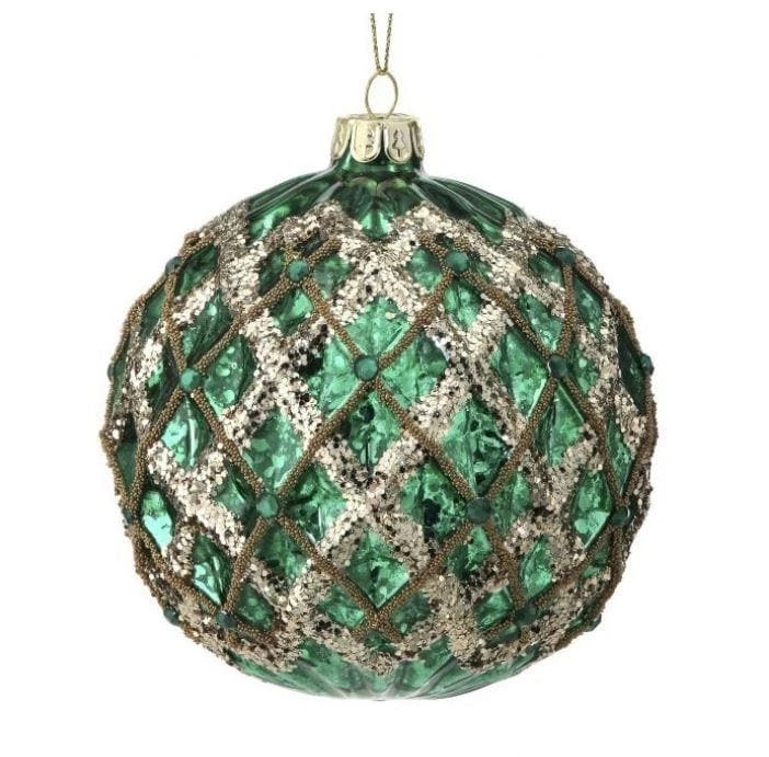 Best reviews of β€οΈ The π Christmas Palace 4" GLASS DUAL BEADED NET WITH JEWELS BALL ORNAMENT SET OF 6 π Christmas Ornaments π 1 The Christmas Palace 4" GLASS DUAL BEADED NET WITH JEWELS BALL ORNAMENT SET OF 6 Christmas Ornaments