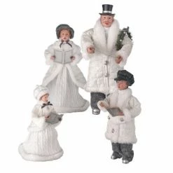 The Christmas Palace 16" WINTER CAROLLERS SET OF 4