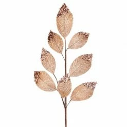 The Christmas Palace 26" GOLD BEACH TIP LEAF SPRAY SET OF 12