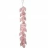 The Christmas Palace 4 FT PINK SEQUIN LEAF GARLAND