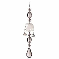 The Christmas Palace Christmas Ornaments 10" PINK ACRYLIC PASTEL DROP ORNAMENT SET OF 6