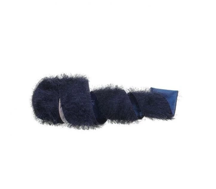 Discount π₯ The π Christmas Palace 4" X 10YD MIDNIGHT BLUE FRINGE RIBBON π 1 The Christmas Palace 4" X 10YD MIDNIGHT BLUE FRINGE RIBBON