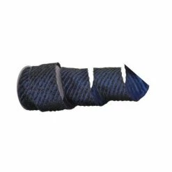 The Christmas Palace 4" X 10YD MIDNIGHT BLUE STRIPED RIBBON