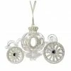 The Christmas Palace Christmas Ornaments 5" ACRYLIC GOLD PUMPKIN CARRIAGE ORNAMENT SET OF 2