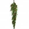 The Christmas Palace 4 FT REAL TOUCH NORFOLK SPRUCE PINECONE GARLAND Garlands