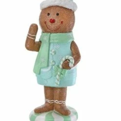 The Christmas Palace 3 FT PEPPERMINT CANDY GINGERBREAD BOY
