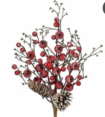 Cheapest π₯° The β Christmas Palace Stems & Picks 16" RED SNOW BERRY TWIG WITH PINECONES SET OF 6 βοΈ 1 The Christmas Palace Stems & Picks 16" RED SNOW BERRY TWIG WITH PINECONES SET OF 6