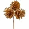 The Christmas Palace 3" PINE CONE PICK X3 SET OF 12 Stems & Picks