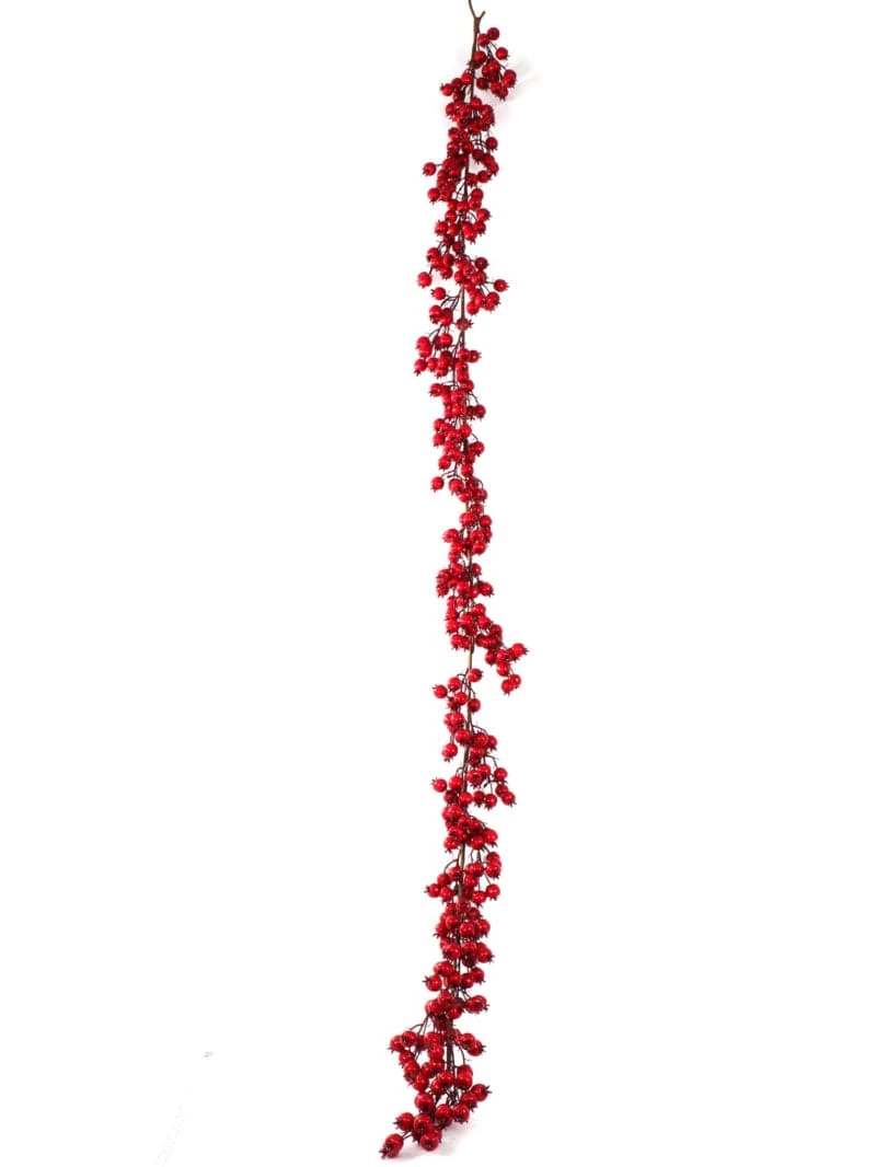 Budget π The π Christmas Palace 6 FT HAWTHORN BERRY GARLAND Garlands π 1 The Christmas Palace 6 FT HAWTHORN BERRY GARLAND Garlands