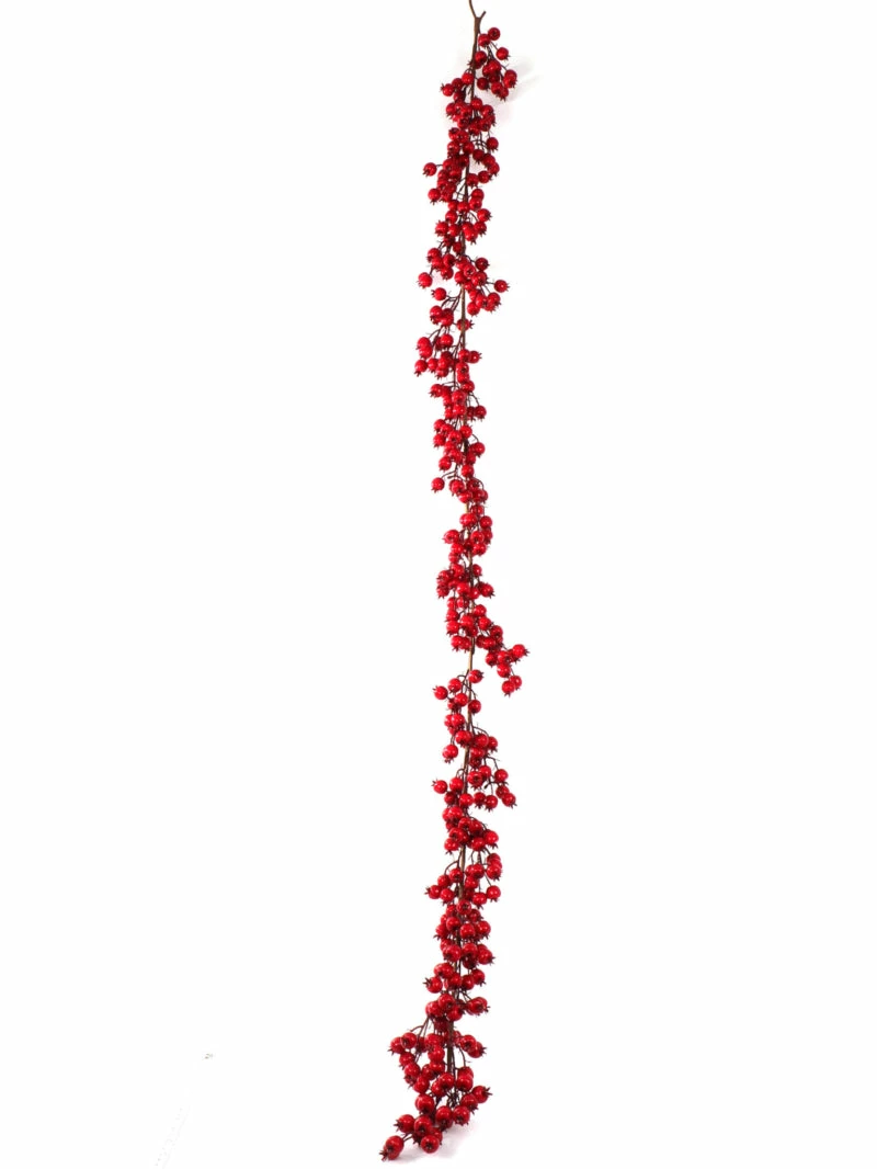 Budget π The π Christmas Palace 6 FT HAWTHORN BERRY GARLAND Garlands π 2 The Christmas Palace 6 FT HAWTHORN BERRY GARLAND Garlands