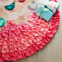 The Christmas Palace GLITTERVILLE STUDIOS 60" ROWS OF RUFFLES TREE SKIRT Skirts & Stockings