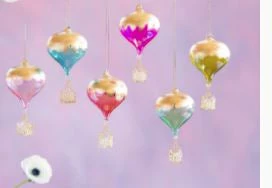 Top 10 π₯ The π Christmas Palace GLITTERVILLE STUDIOS 6" GOLD LEAF HOT AIR BALLON ASSORTED SET OF 6 π Christmas Ornaments π 1 The Christmas Palace GLITTERVILLE STUDIOS 6" GOLD LEAF HOT AIR BALLON ASSORTED SET OF 6 Christmas Ornaments