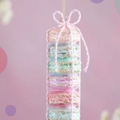 The Christmas Palace GLITTERVILLE STUDIOS 5" MACARON STACK ORNAMENT Christmas Ornaments