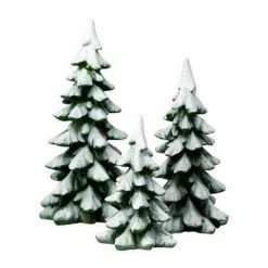 The Christmas Palace VILLAGE ACCESSORY WINTER PINES SET OF 3 Department 56