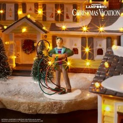 The Christmas Palace Department 56 SNOW VILLAGE "NATIONAL LAMPOONS" FIRE IT UP DAD!
