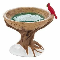 The Christmas Palace VILLAGE ACCESSORY WOODLAND BIRD BATH