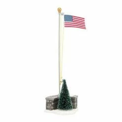 The Christmas Palace VILLAGE ACCESSORY STARS AND STRIPES
