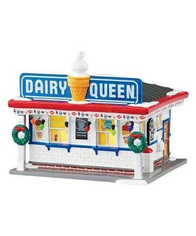 Promo 🧨 The ❄ Christmas Palace SNOW VILLAGE DAIRY QUEEN 😀 1 The Christmas Palace SNOW VILLAGE DAIRY QUEEN