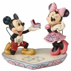 The Christmas Palace Department 56 DISNEY TRADITIONS 5" MICKEY PROPOSES TO MINNIE DISH