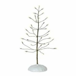 The Christmas Palace Department 56 VILLAGE ACCESSORY WINTER BRITE WHITE TREE