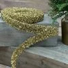 The Christmas Palace 1" X 3YD GOLD TINSEL GARLAND RIBBON Ribbon & Bows
