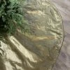 The Christmas Palace Yuletide Traditions 72" GOLD METALLIC DUPION TREE SKIRT