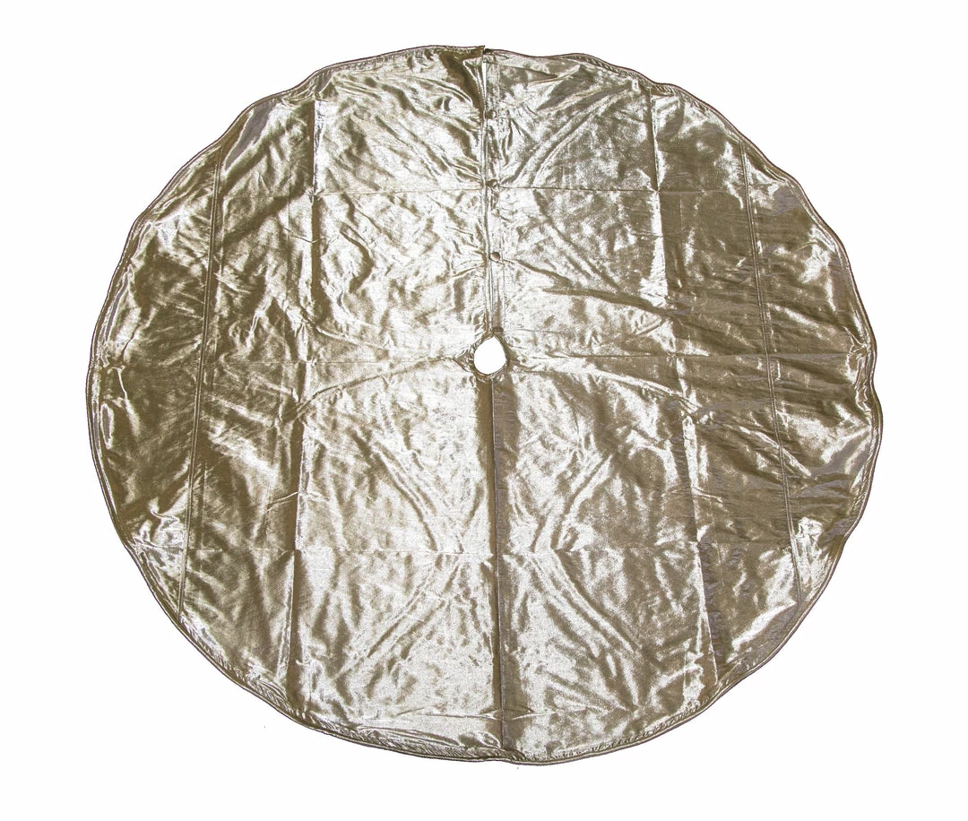 Deals π₯° The π Christmas Palace 72" CHAMPAGNE METALLIC DUPION TREE π SKIRT π 2 The Christmas Palace 72" CHAMPAGNE METALLIC DUPION TREE SKIRT