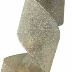 The Christmas Palace 4" X 10YD CELLINE GLITTER MESH MINI SQUARES RIBBON