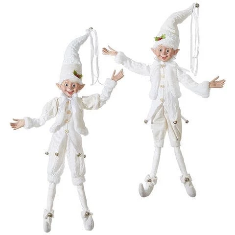 Buy π The π Christmas Palace Elves 30" WHITE POSABLE ELF SET OF 2 π₯° 1 The Christmas Palace Elves 30" WHITE POSABLE ELF SET OF 2