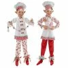 The Christmas Palace 30" PEPPERMINT CANDY POSABLE ELF SET OF 2